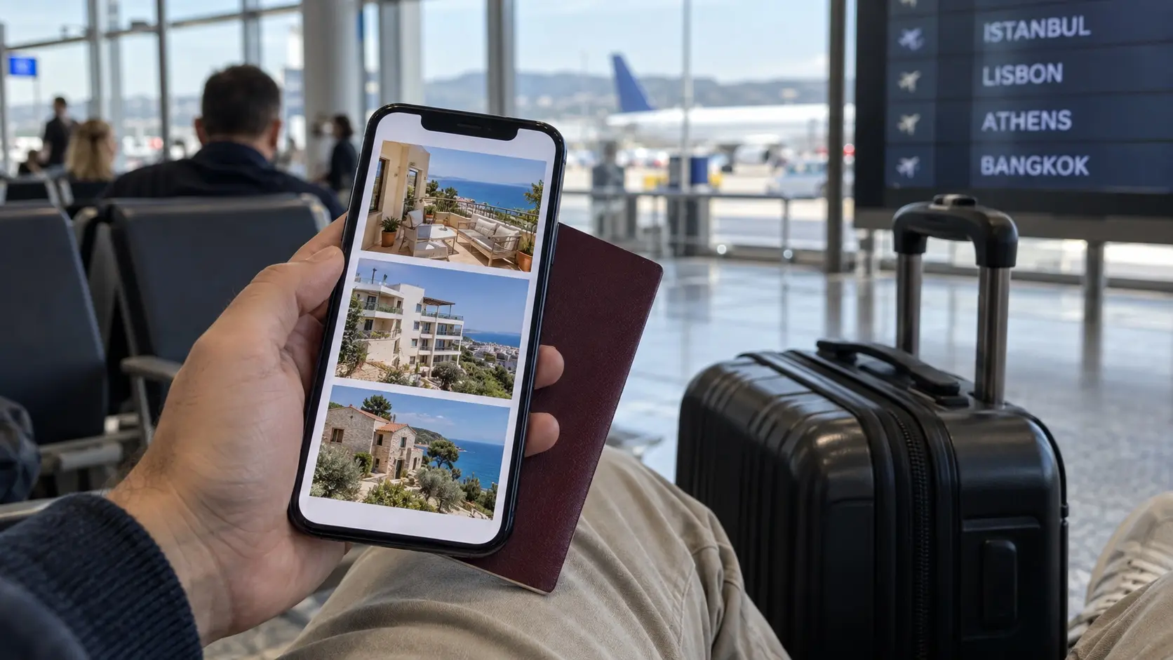 Comparing homes abroad before takeoff